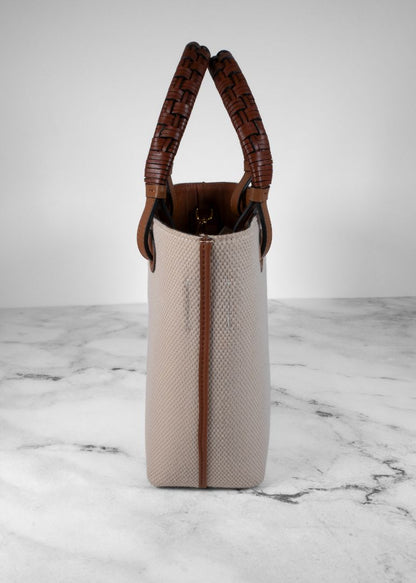 Loewe Beige Anagram Tote Mini Bag