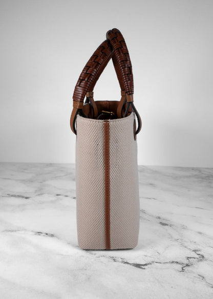 Loewe Beige Anagram Tote Mini Bag