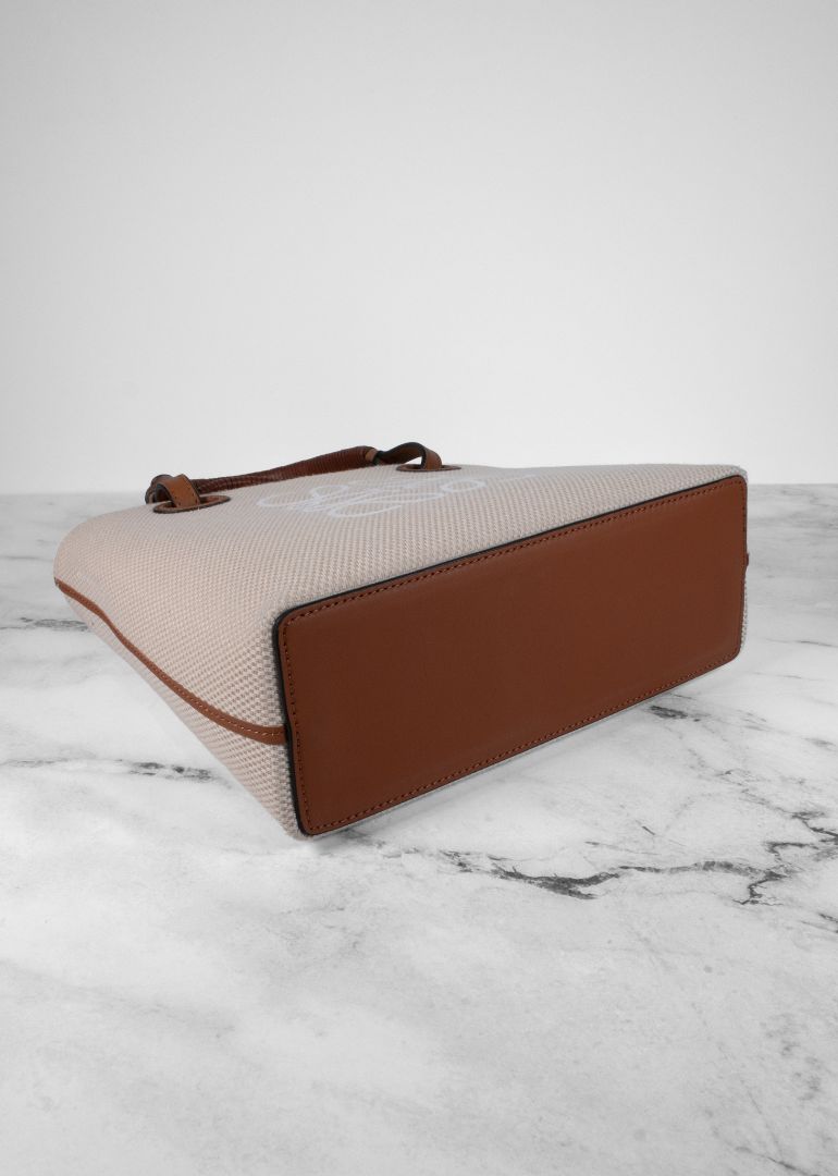 Loewe Beige Anagram Tote Mini Bag