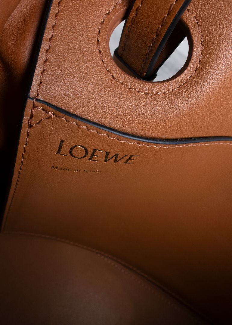 Loewe Beige Anagram Tote Mini Bag
