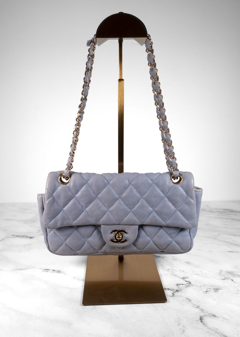 Chanel Light Blue Lambskin Flapbag