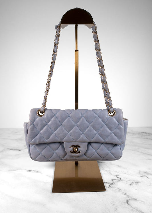 Chanel Light Blue Lambskin Flapbag