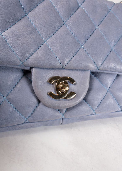 Chanel Light Blue Lambskin Flapbag