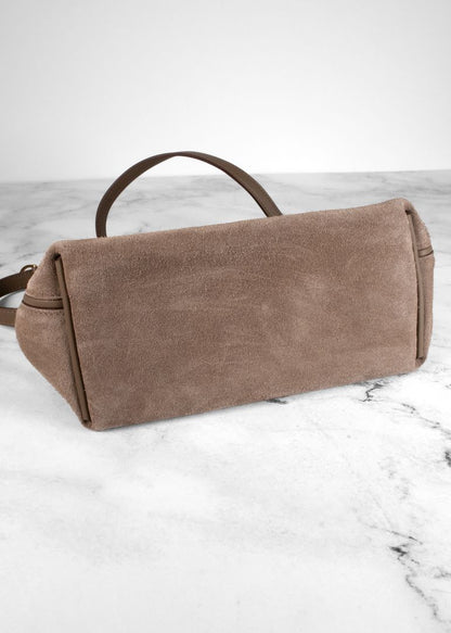 Hermes Taupe Suede Evercolor Bag