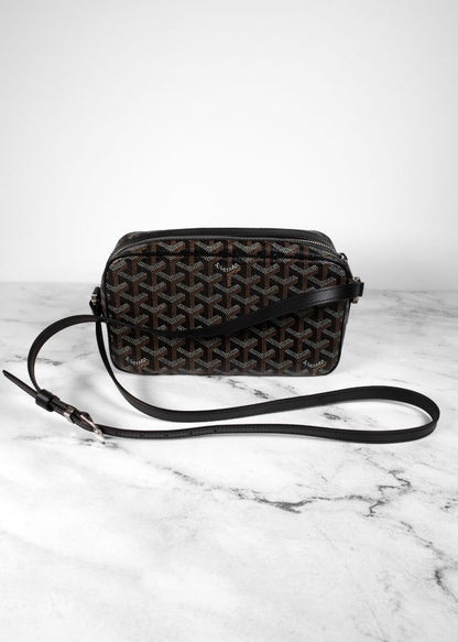 Goyard Black/Brown Goyardine Sac Capvert Bag