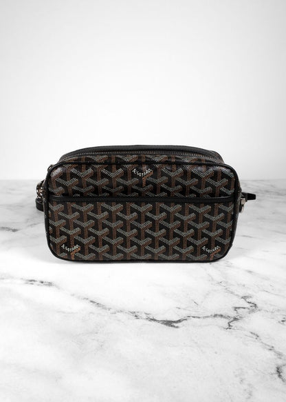 Goyard Black/Brown Goyardine Sac Capvert Bag