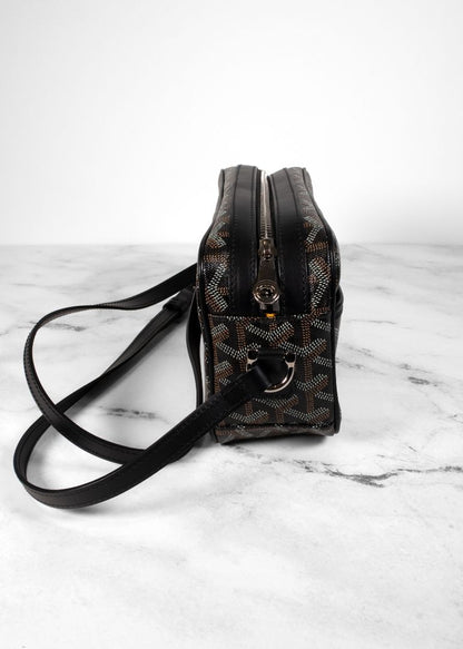 Goyard Black/Brown Goyardine Sac Capvert Bag