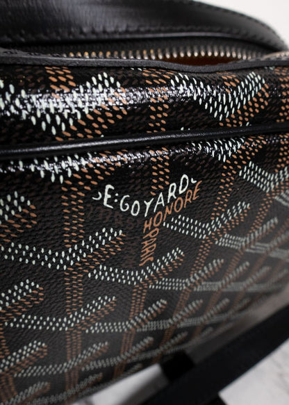 Goyard Black/Brown Goyardine Sac Capvert Bag