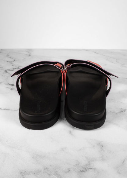 Hermes Pink & Purple Satin Chypre Sandals