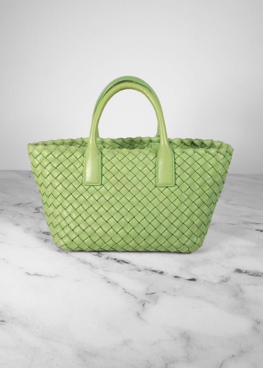 Bottega Veneta Mini Cabat Leather Tote