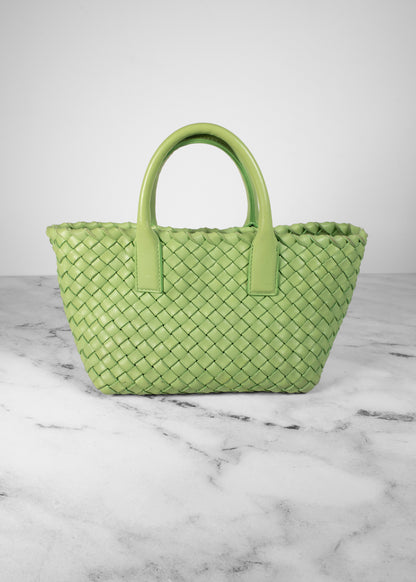 Bottega Veneta Mini Cabat Leather Tote