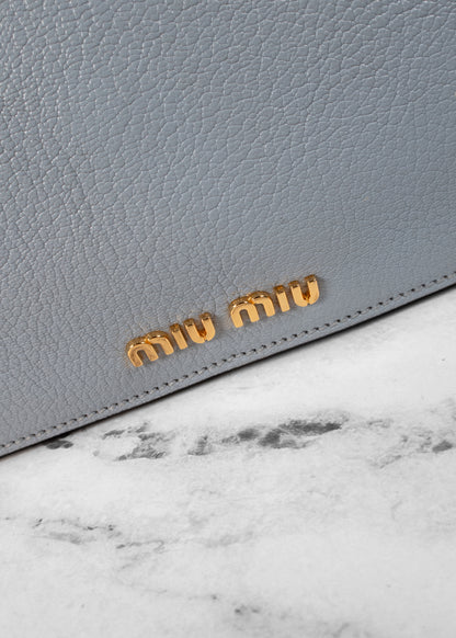 Miu Miu Goatskin Bandoliera Madras Bi-Color Shoulder Bag