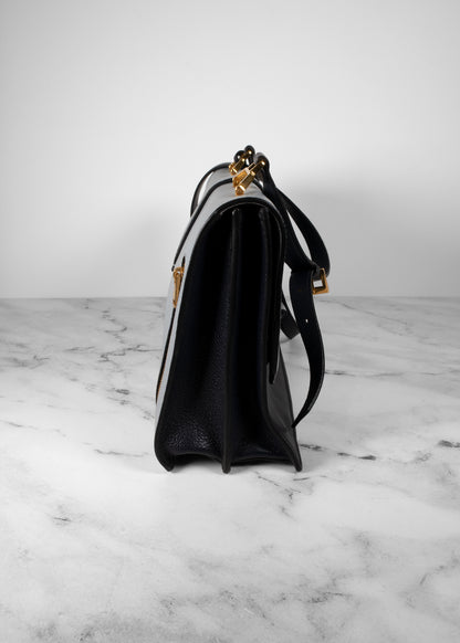 Miu Miu Goatskin Bandoliera Madras Bi-Color Shoulder Bag