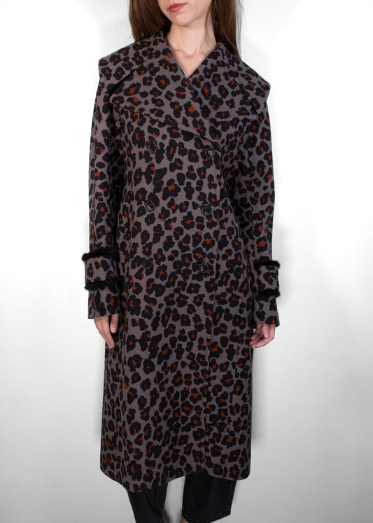 Dior Fall 2016 Leopard Print Long Coat