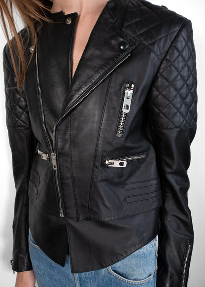 Celine Leather Biker Jacket