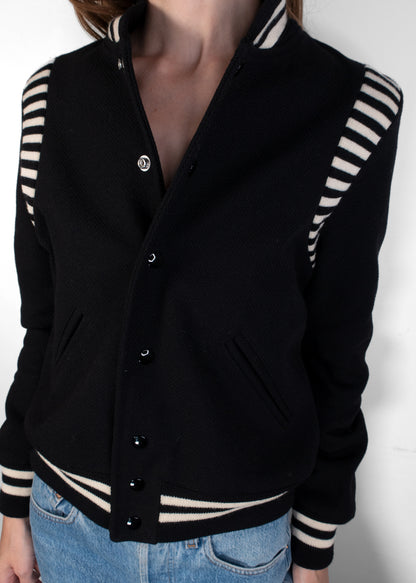 Saint Laurent Teddy Varsity Jacket