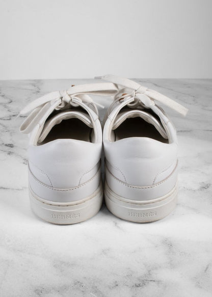 Hermes White Sneakers With Gold Iconic Buckle