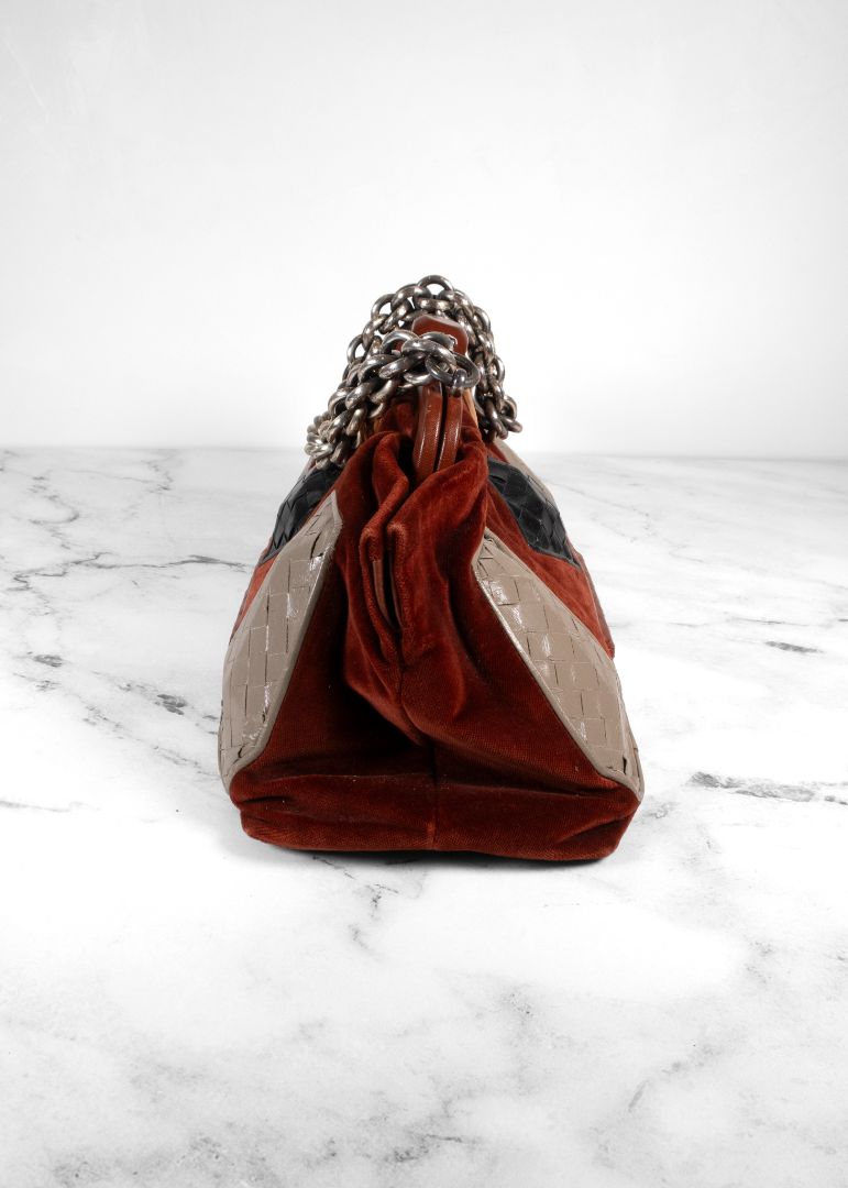 Bottega Veneta Vintage Limited Edition Rust Suede Shoulder Bag