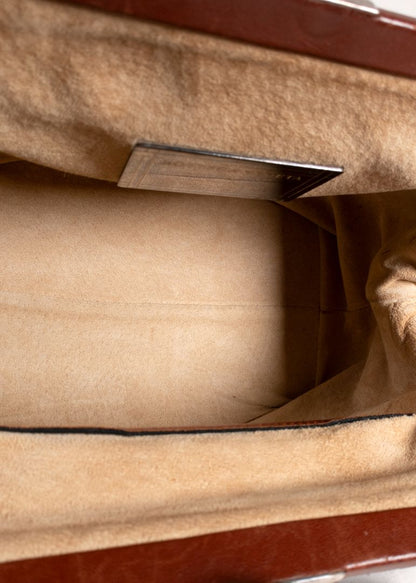 Bottega Veneta Vintage Limited Edition Rust Suede Shoulder Bag