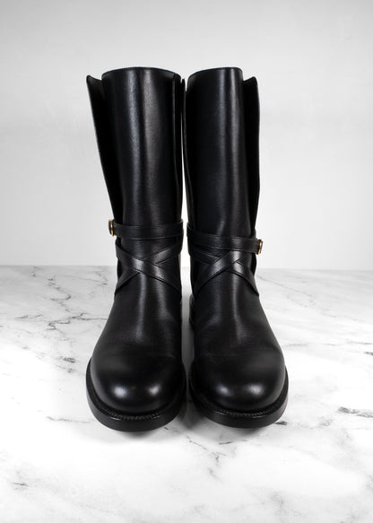 The Row Black Jodhpur Boots