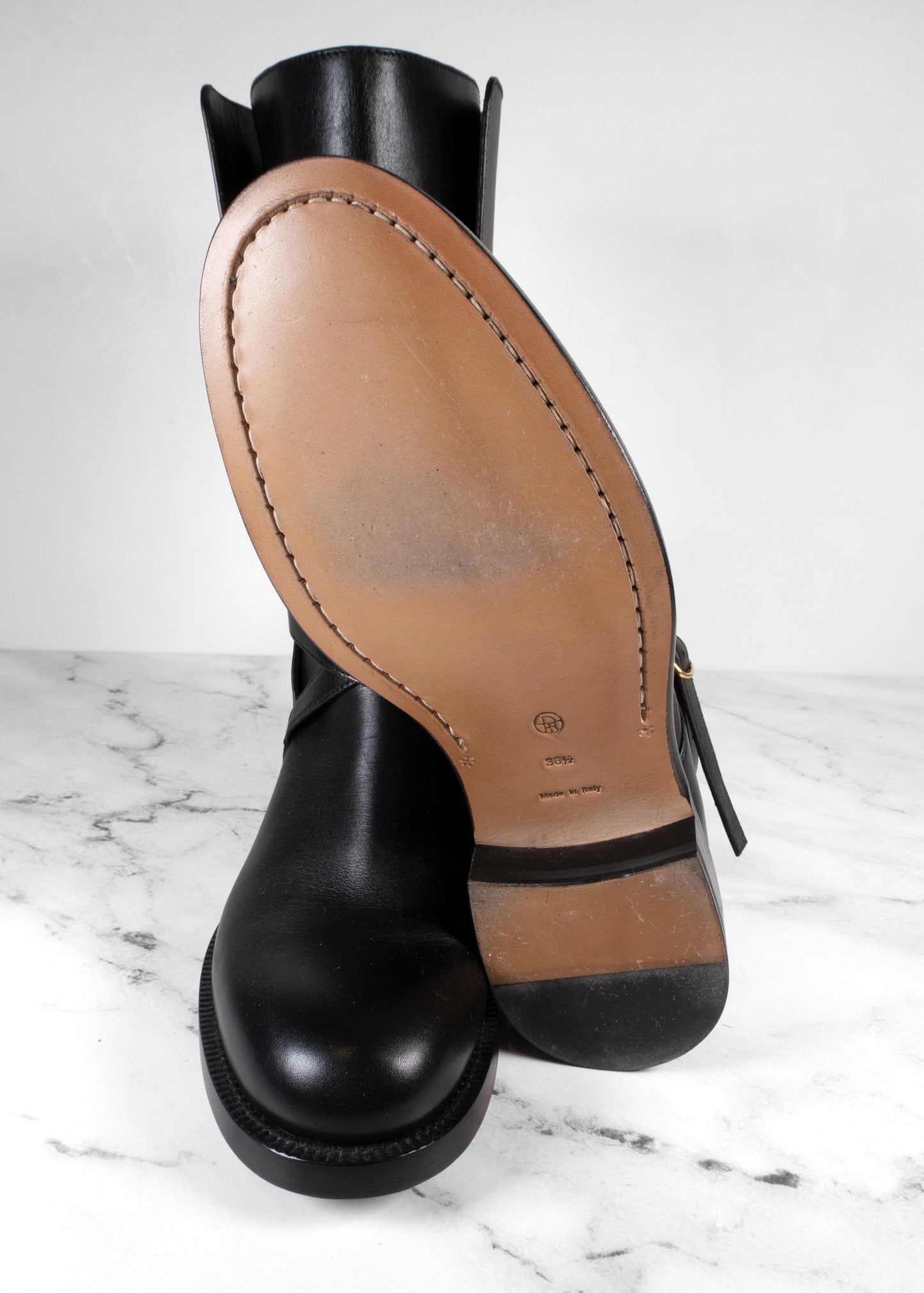 The Row Black Jodhpur Boots