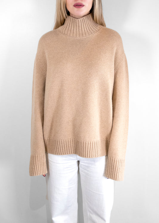 Loro Piana Ribbed Cashmere Mockneck Sweater