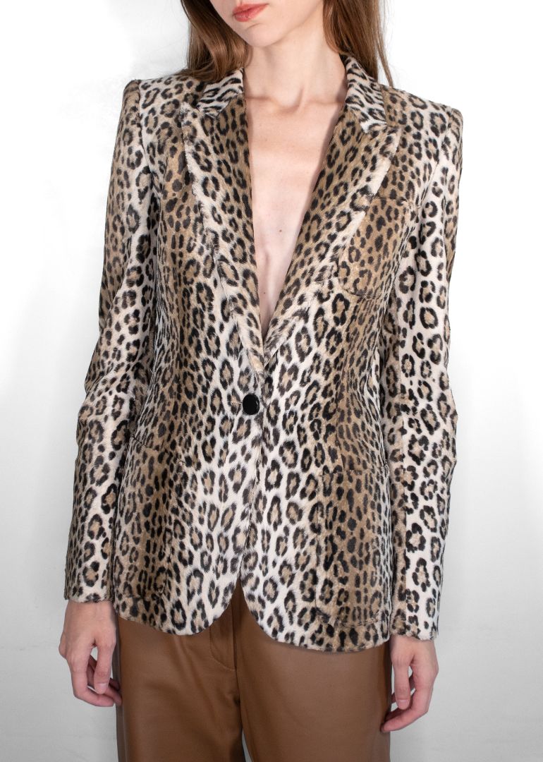 Barbara Bui Leopard Print Blazer