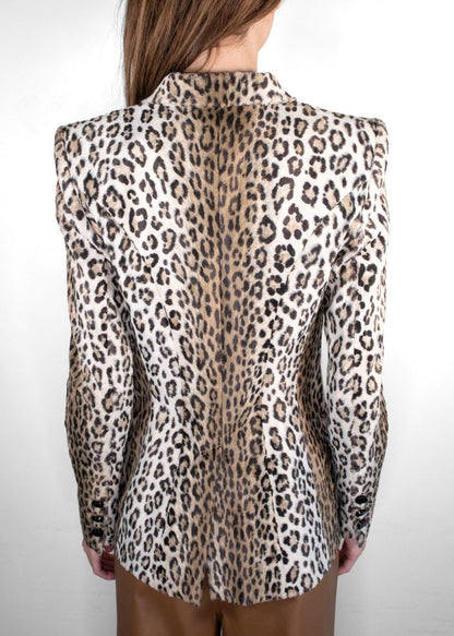 Barbara Bui Leopard Print Blazer
