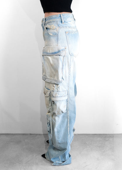 The Attico Blue Fern Jeans