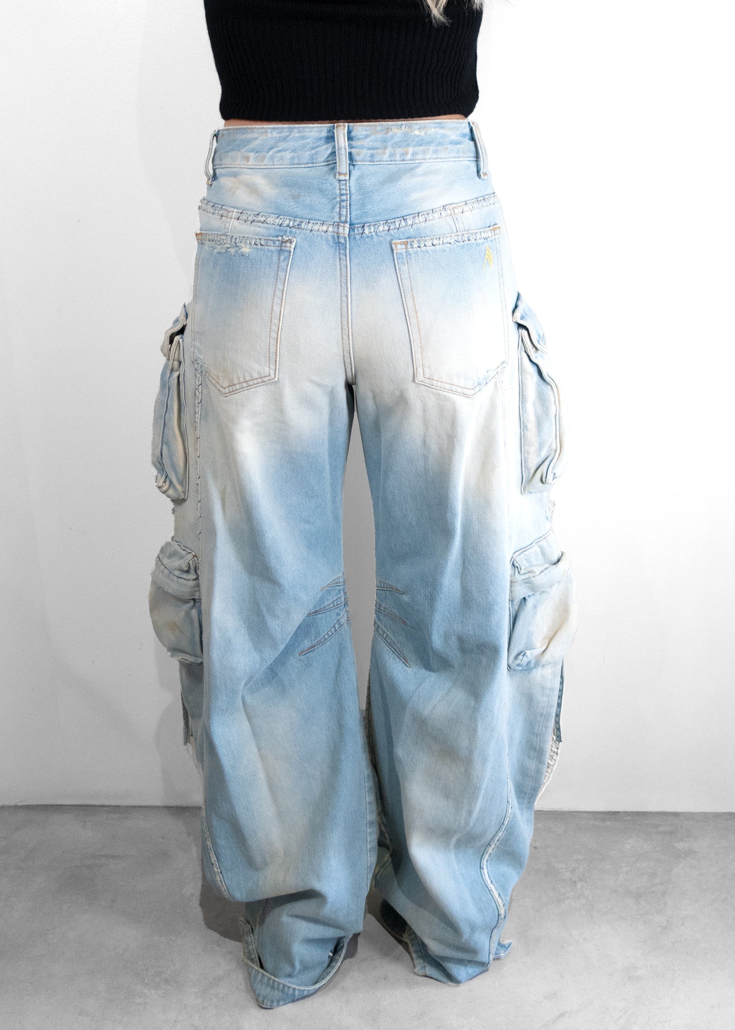 The Attico Blue Fern Jeans