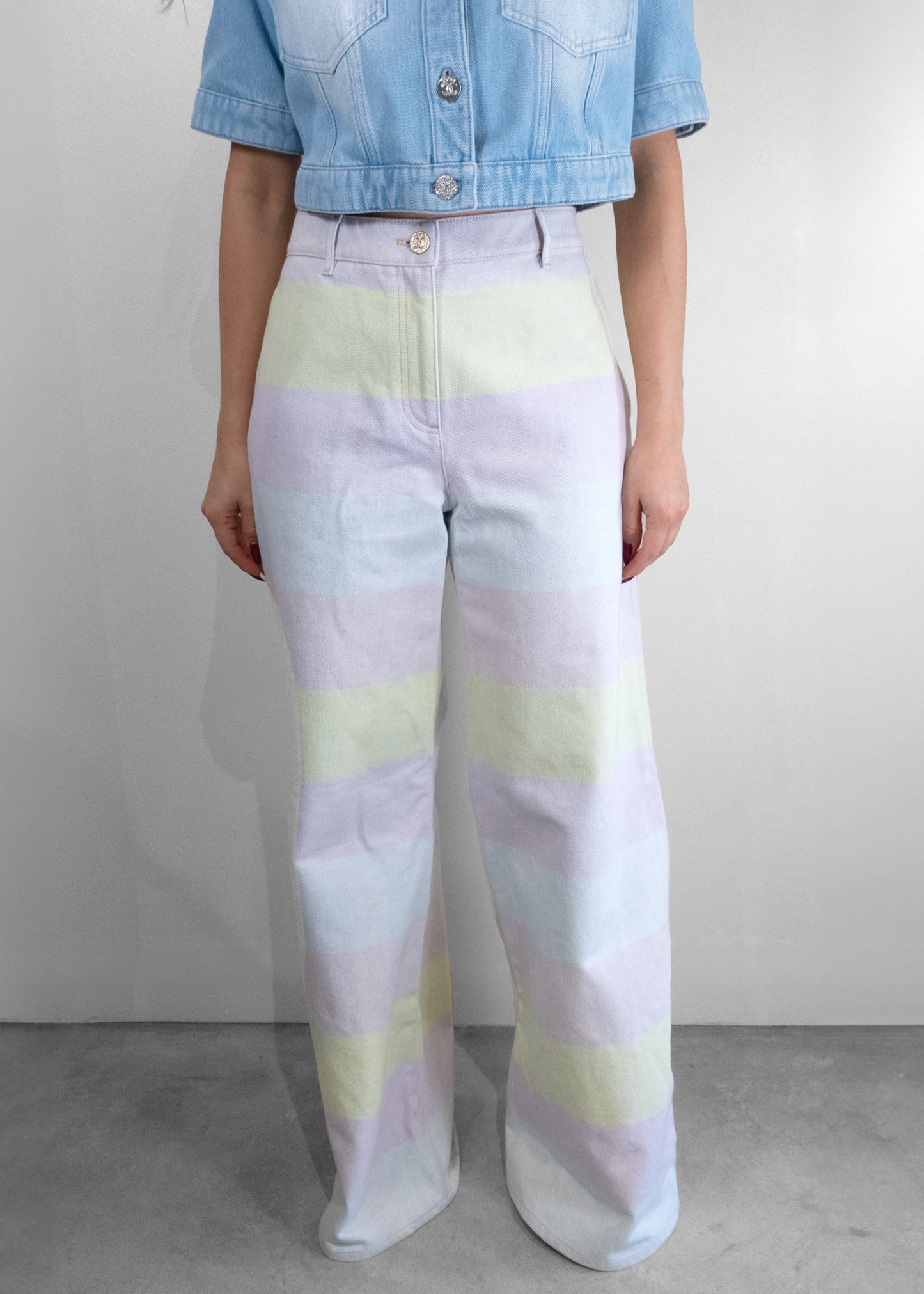 Chanel Coco Beach Striped Jeans