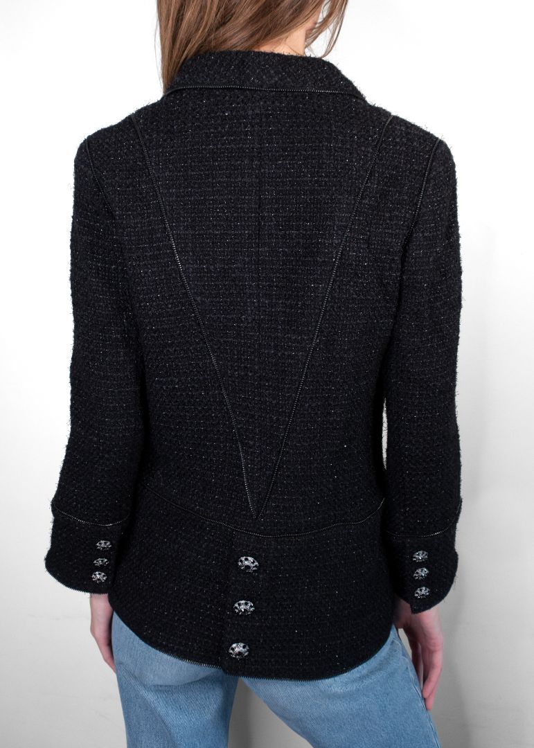 Chanel Black Tweed Blazer
