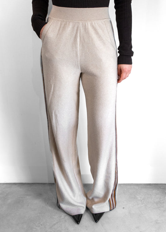 Loro Piana The Suitcase Stripe Webbing-trimmed Cashmere Track Pants