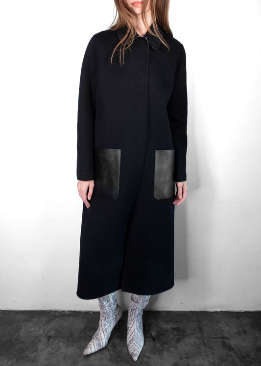 Fendi Black Wool Coat