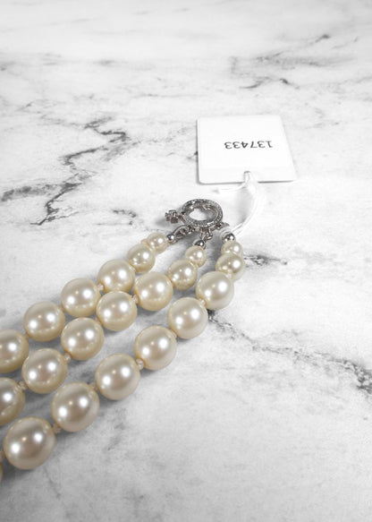 Vivienne Westwood Rhinestone And Pearl Necklace