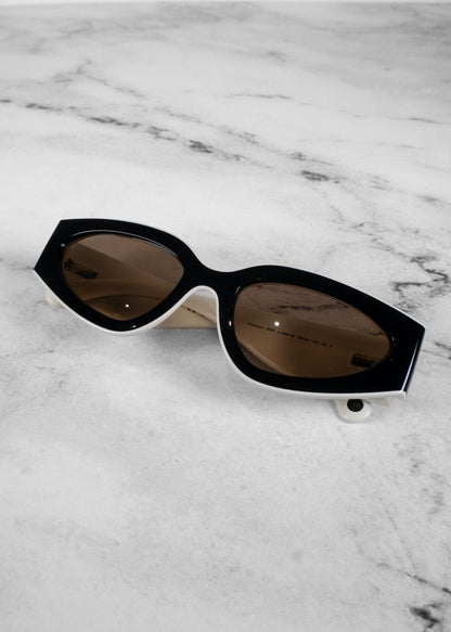 Chanel Black/White Two Tone Sunglasses