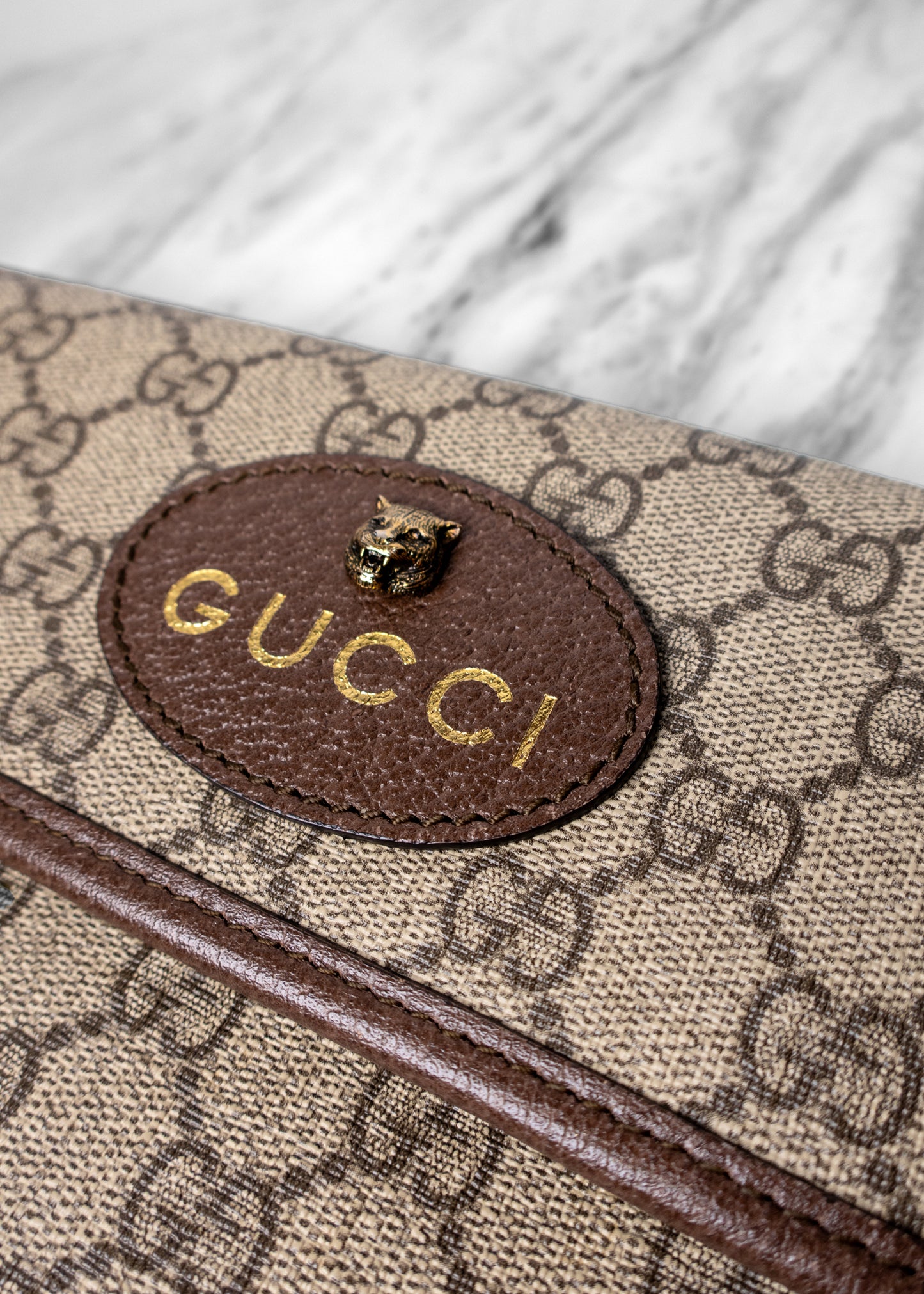 Gucci GG Supreme Monogram Neo Vintage Web Belt Bag