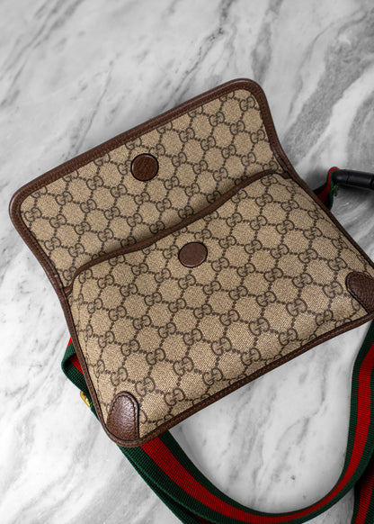 Gucci GG Supreme Monogram Neo Vintage Web Belt Bag