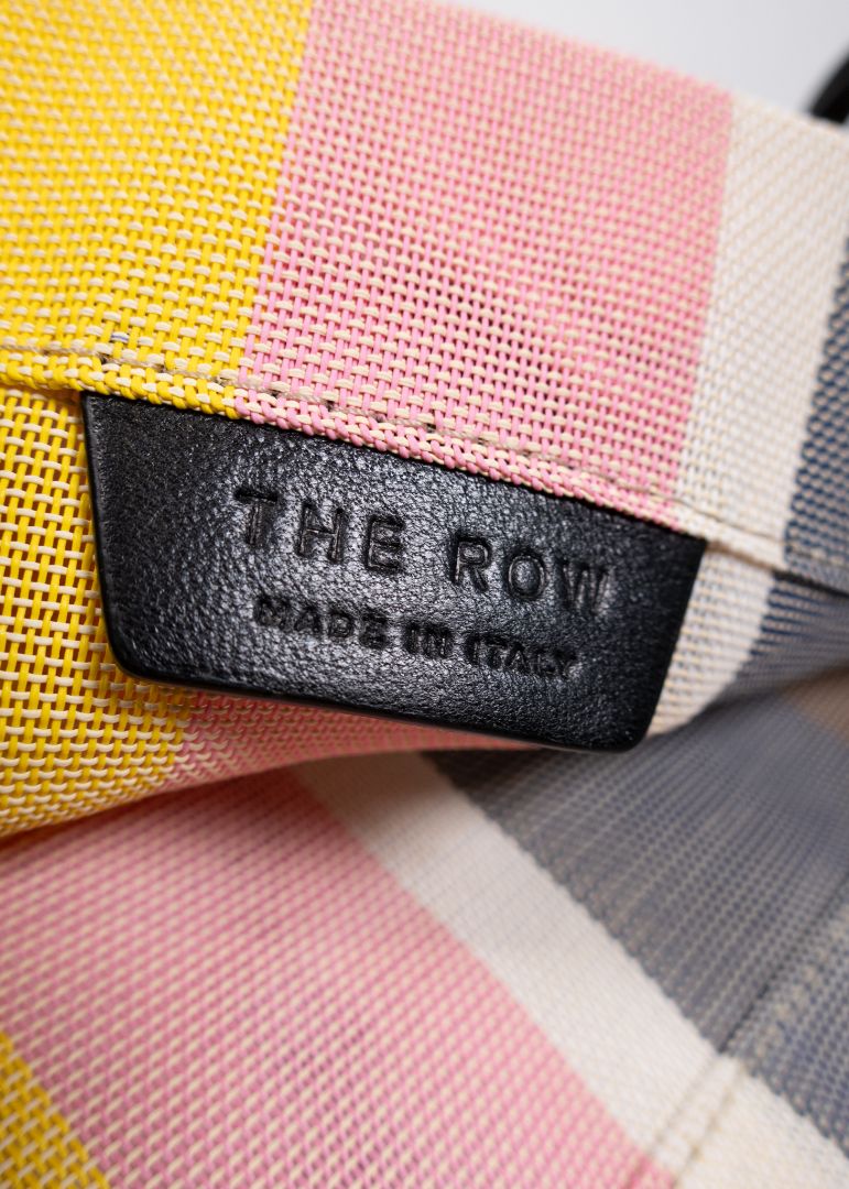 The Row Small Striped Mesh Colorful Tote