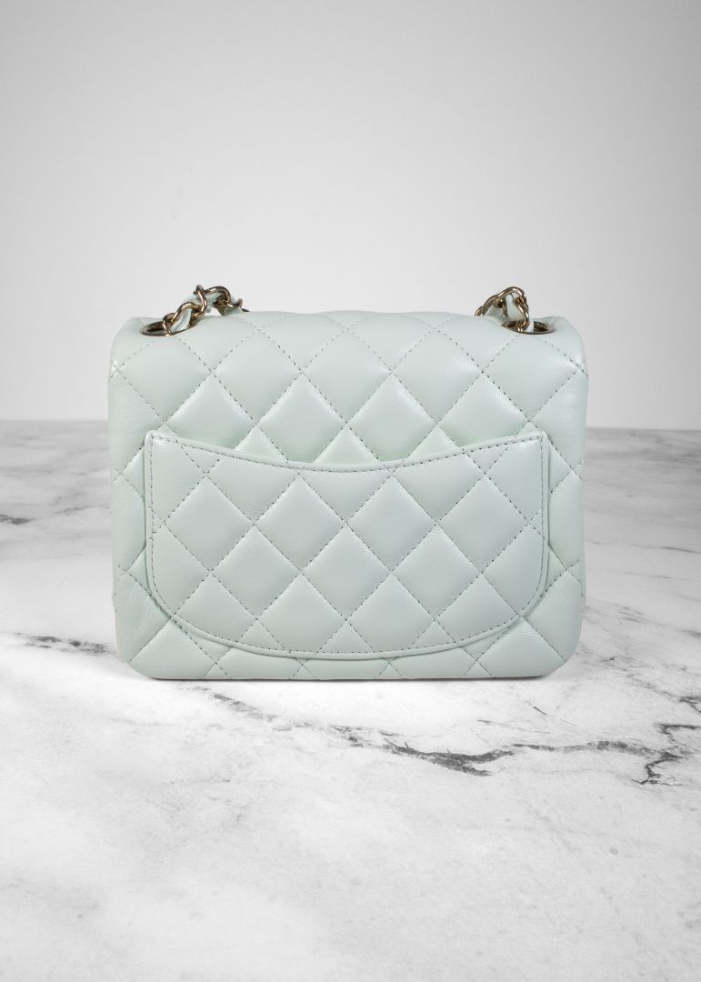Chanel Small Quilted Mint Green Mini Bag
