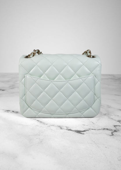Chanel Small Quilted Mint Green Mini Bag