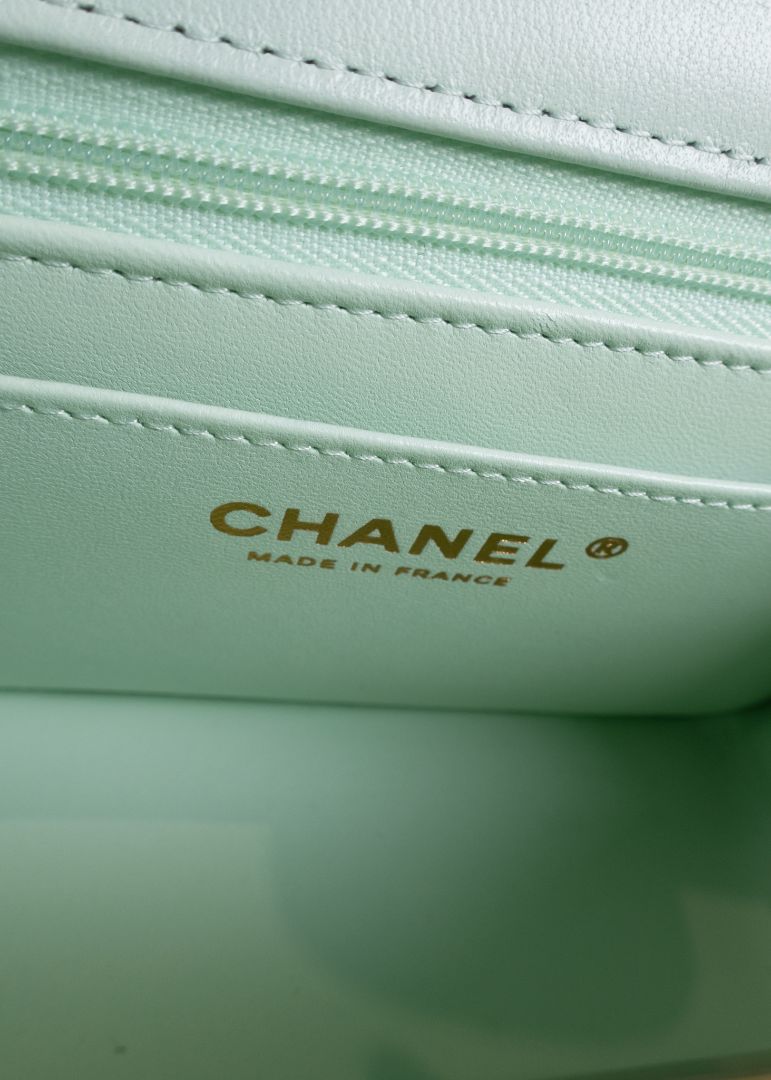 Chanel Small Quilted Mint Green Mini Bag