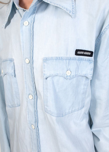 Miu Miu Chambray Button Down Shirt