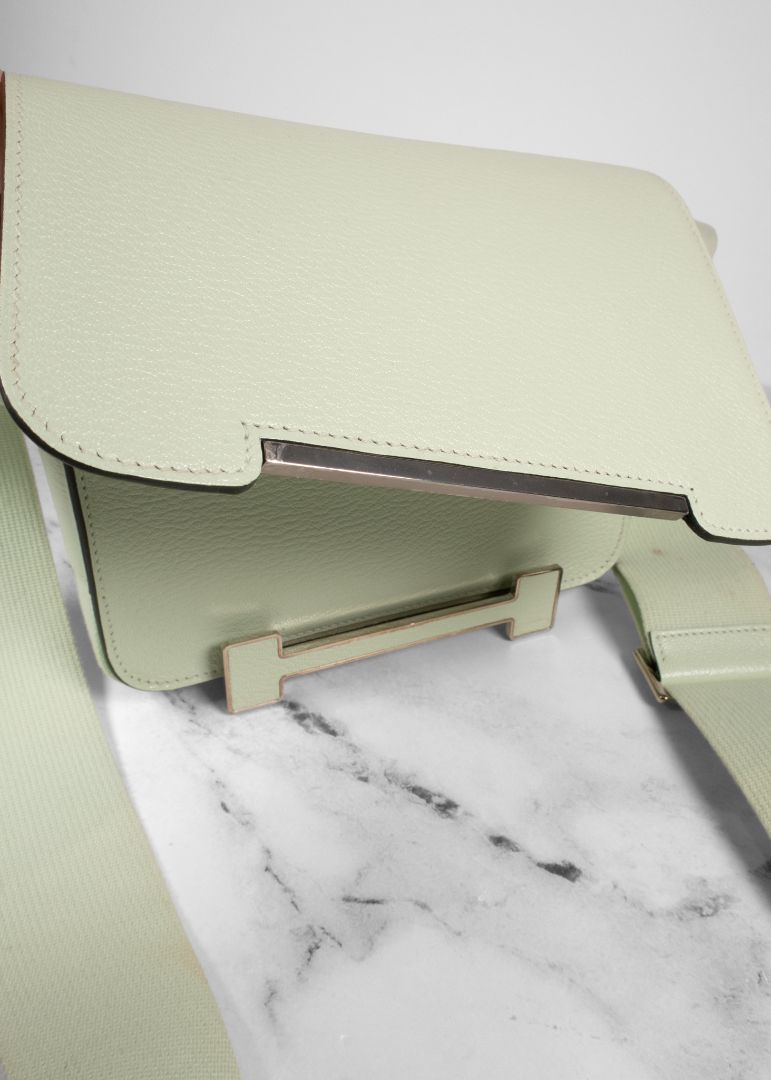 Hermes Mint Green Leather "Greta" Bag