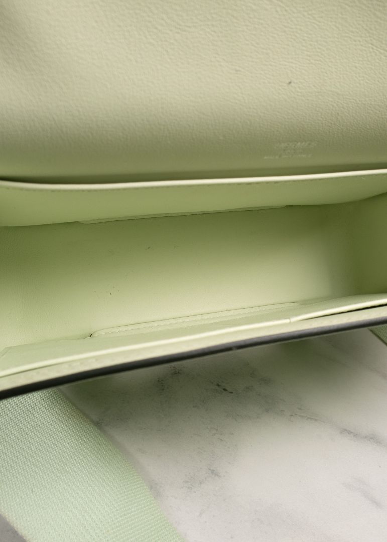 Hermes Mint Green Leather "Greta" Bag