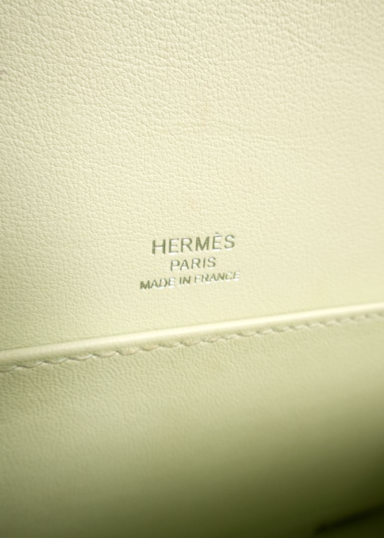 Hermes Mint Green Leather "Greta" Bag