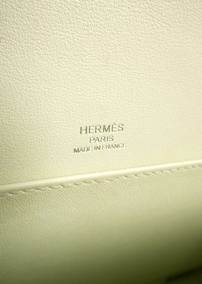 Hermes Mint Green Leather "Greta" Bag