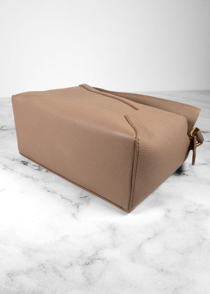 Loewe Taupe-beige Grainy Leather Puzzle Bag