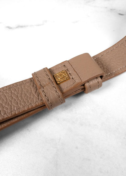 Loewe Taupe-beige Grainy Leather Puzzle Bag