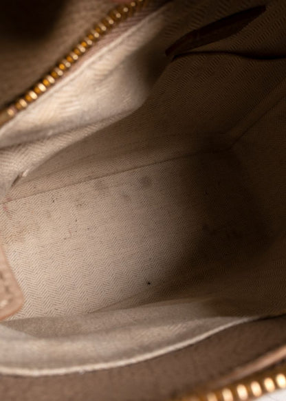 Loewe Taupe-beige Grainy Leather Puzzle Bag